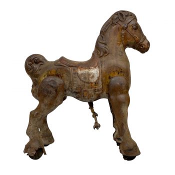 (SOLD) Vintage Mobo Bronco 30″ Metal Toy Riding Horse | Housatonic ...